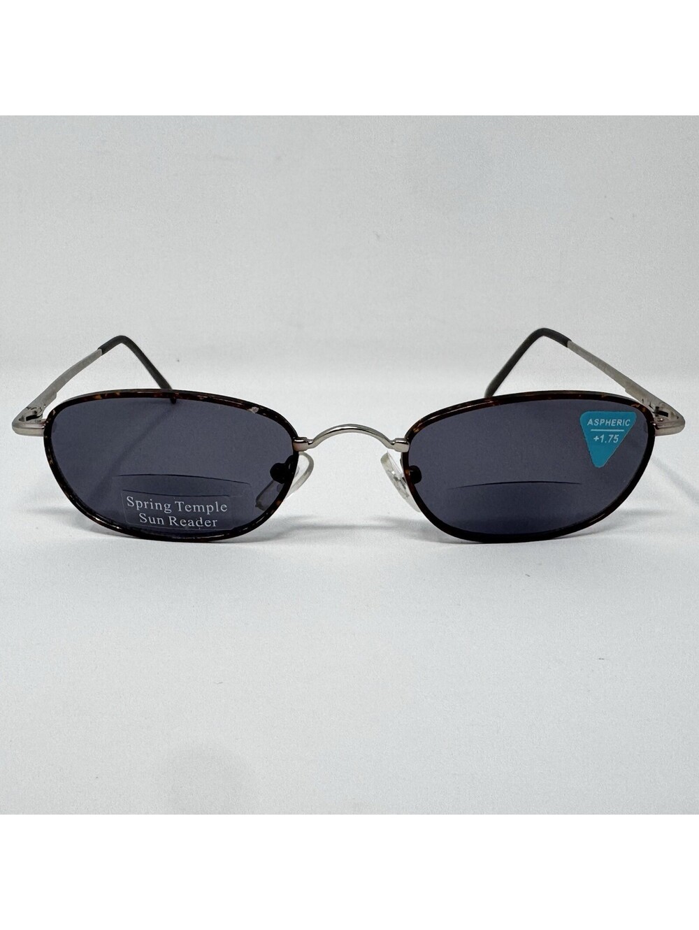 +1.75 Bifocal Sun Reader Metal Tortoise Rim Gray Lens R2S/BF/T 49-20-138